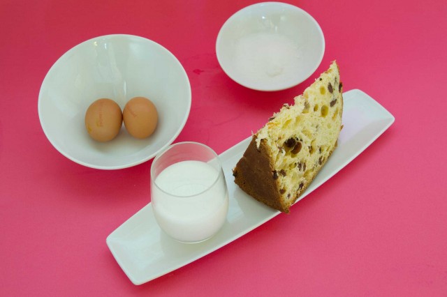 tortino con panettone avanzato