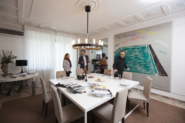 sala pranzo casa Massimo Bottura