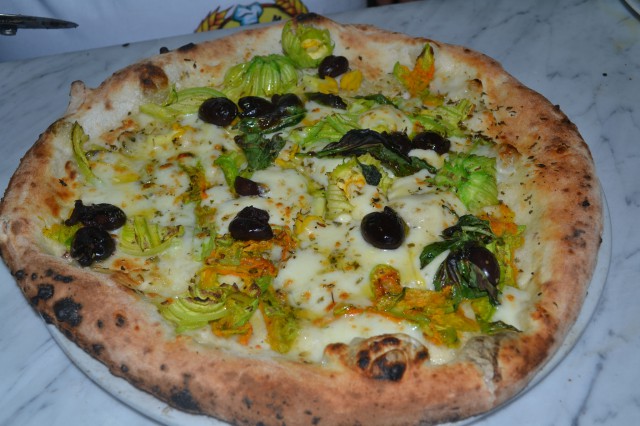 pizza fiori di zucca Pasqualino Rossi
