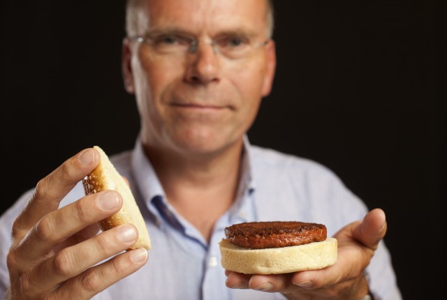hamburger di carne artificiale Mark Post