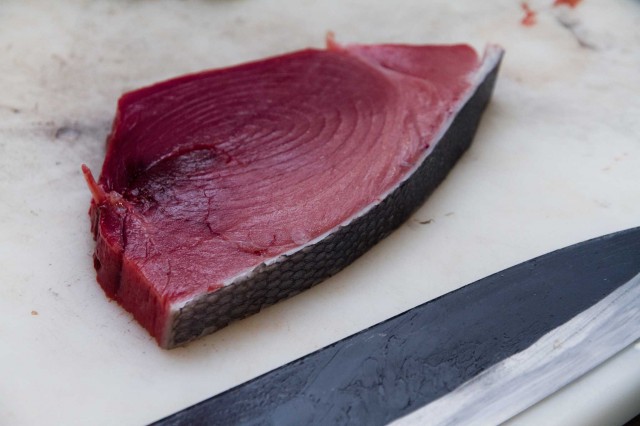 fetta di tonno rosso