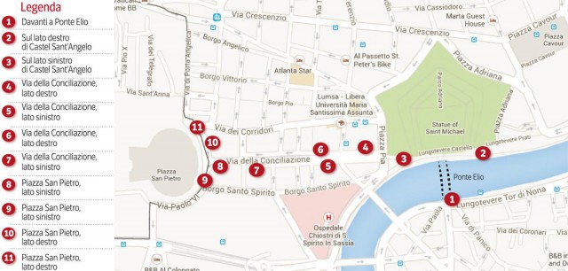 mappa camion bar Vaticano