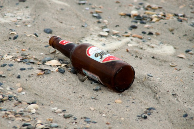 Bière sur la plage