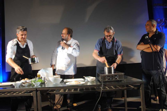 Vincenzo Pagano giudice gara gastronomica del risotto alla carbonara