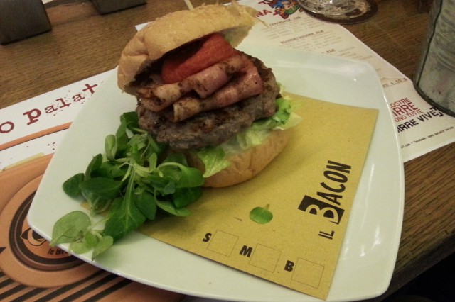 open baladin torino hamburger bacon