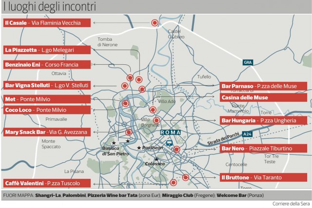 mappa mafia capitale Roma