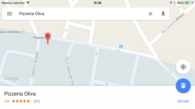 Google Maps ristoranti