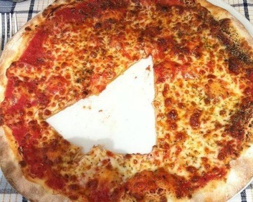 triangolo nella  pizza