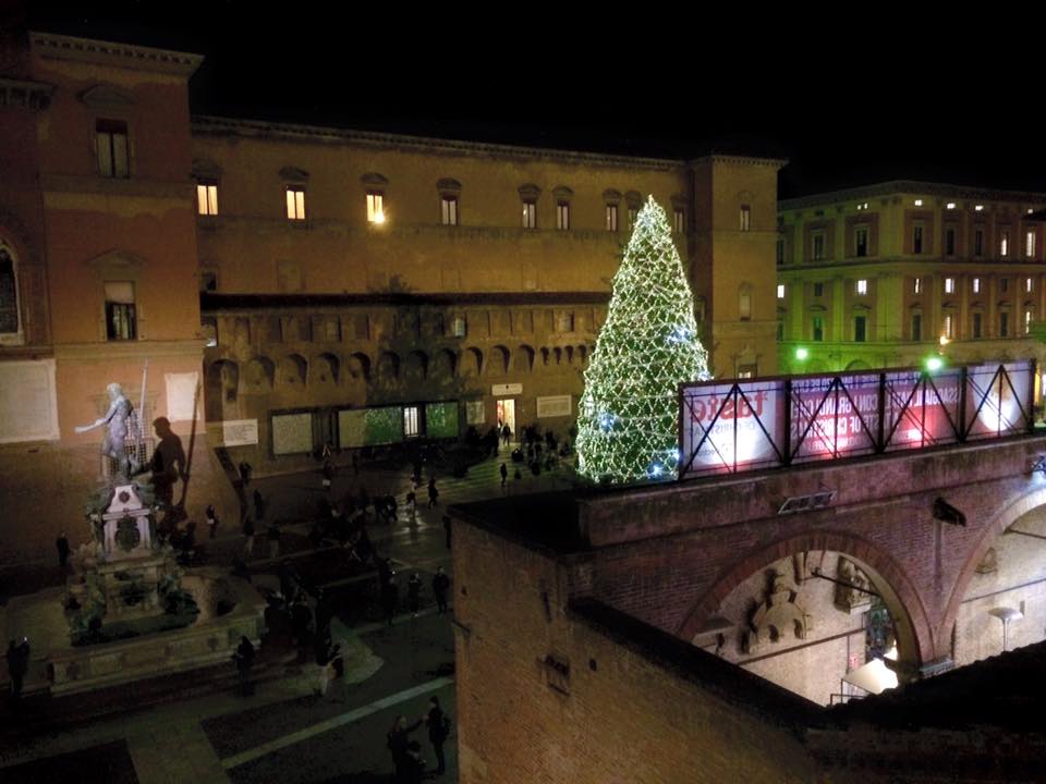 Bologna Palazzo Re Enzo albero Natale
