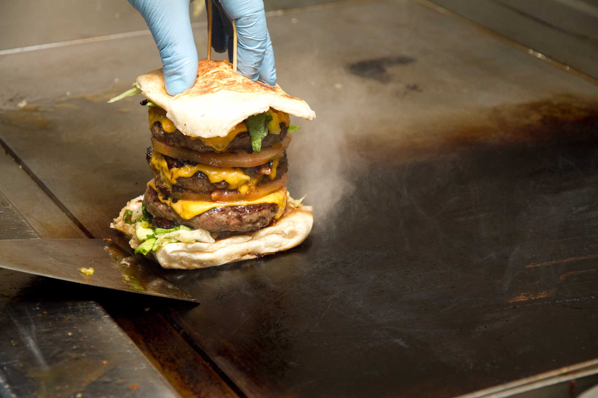 hamburger panino triplo
