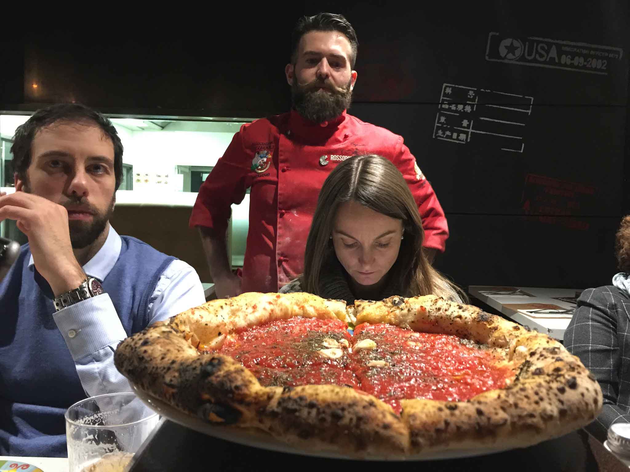 Alessia Saro e la pizza Marinara di Vincenzo Capuano