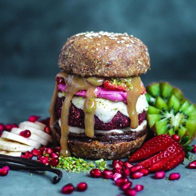 hamburger vegano dessert