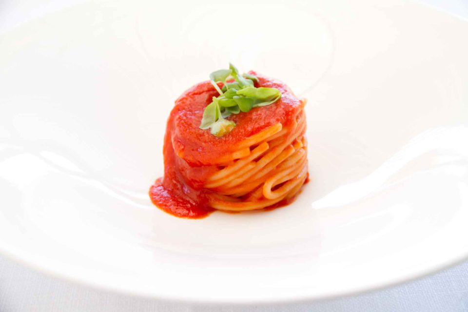 spaghetti pomodoro e basilico Cristoforo Trapani