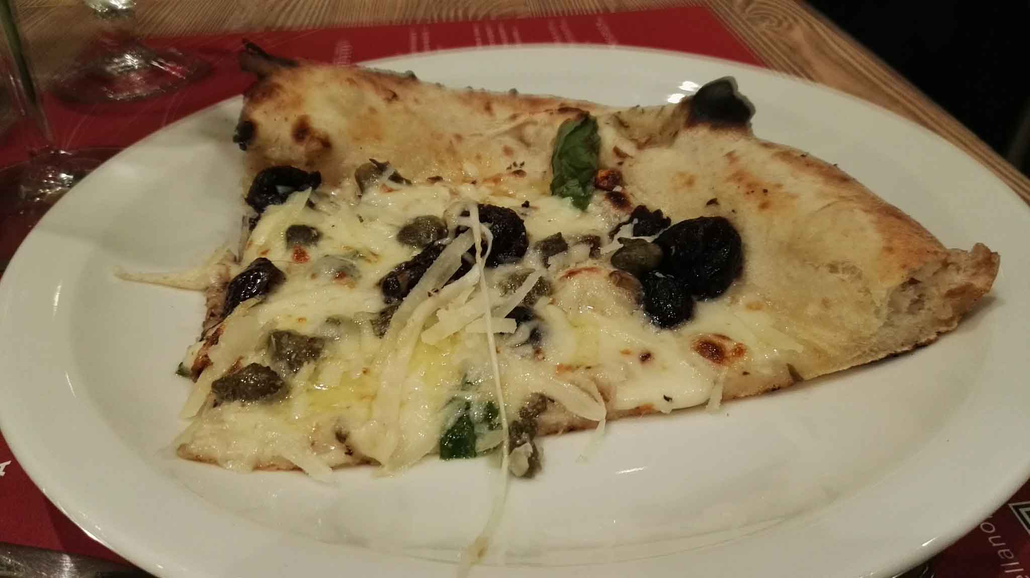 pizza con olive infornate Luca Castellano