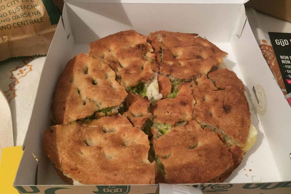gud focaccia patate baccalà delivery