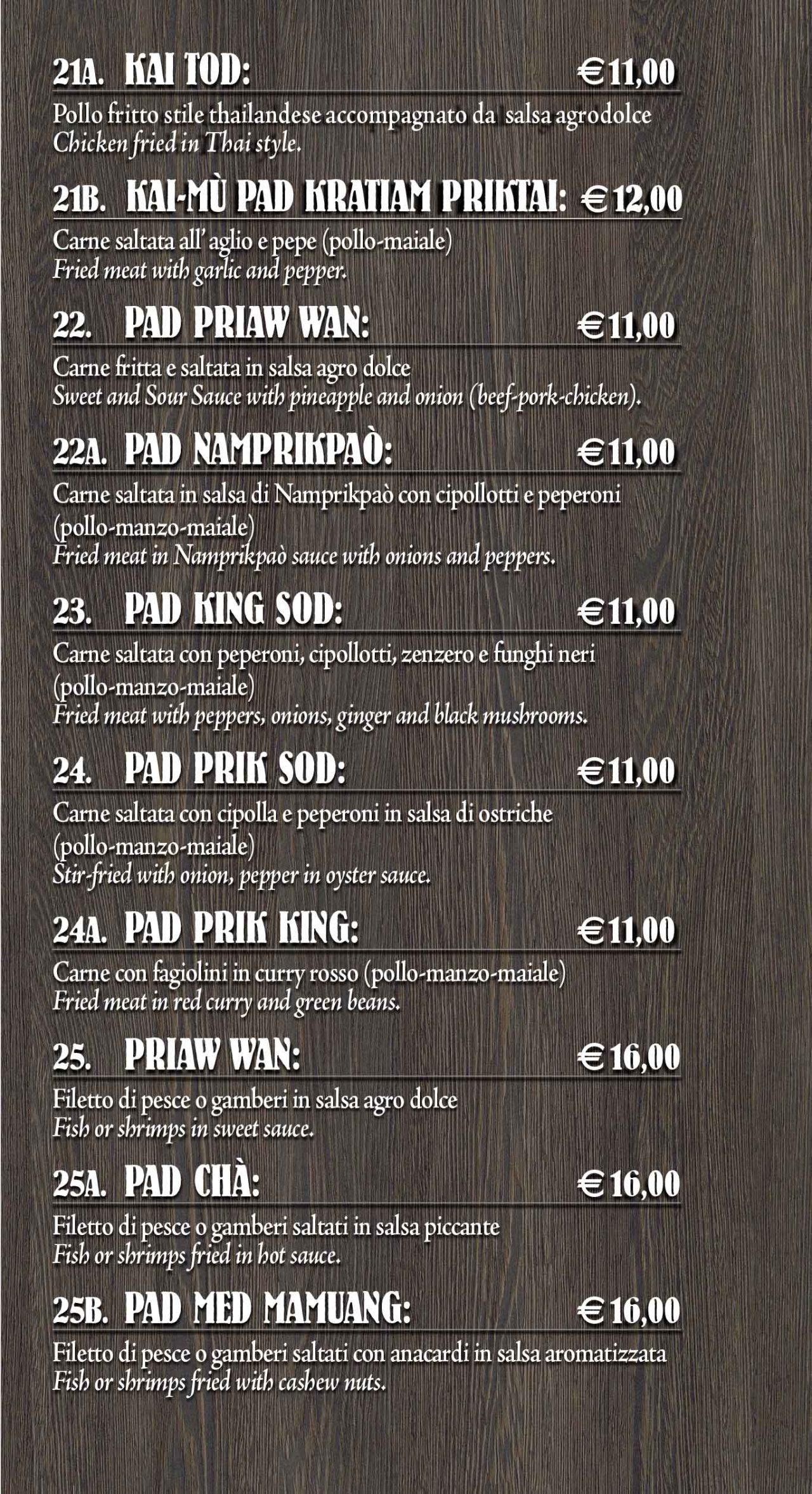 Menu e prezzi di Sukhothai Ristorante Thailandese a Roma nel 2025