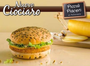 Fuori Scarchilli da Dol per il panino Nuovo Ciociaro di McDonald’s