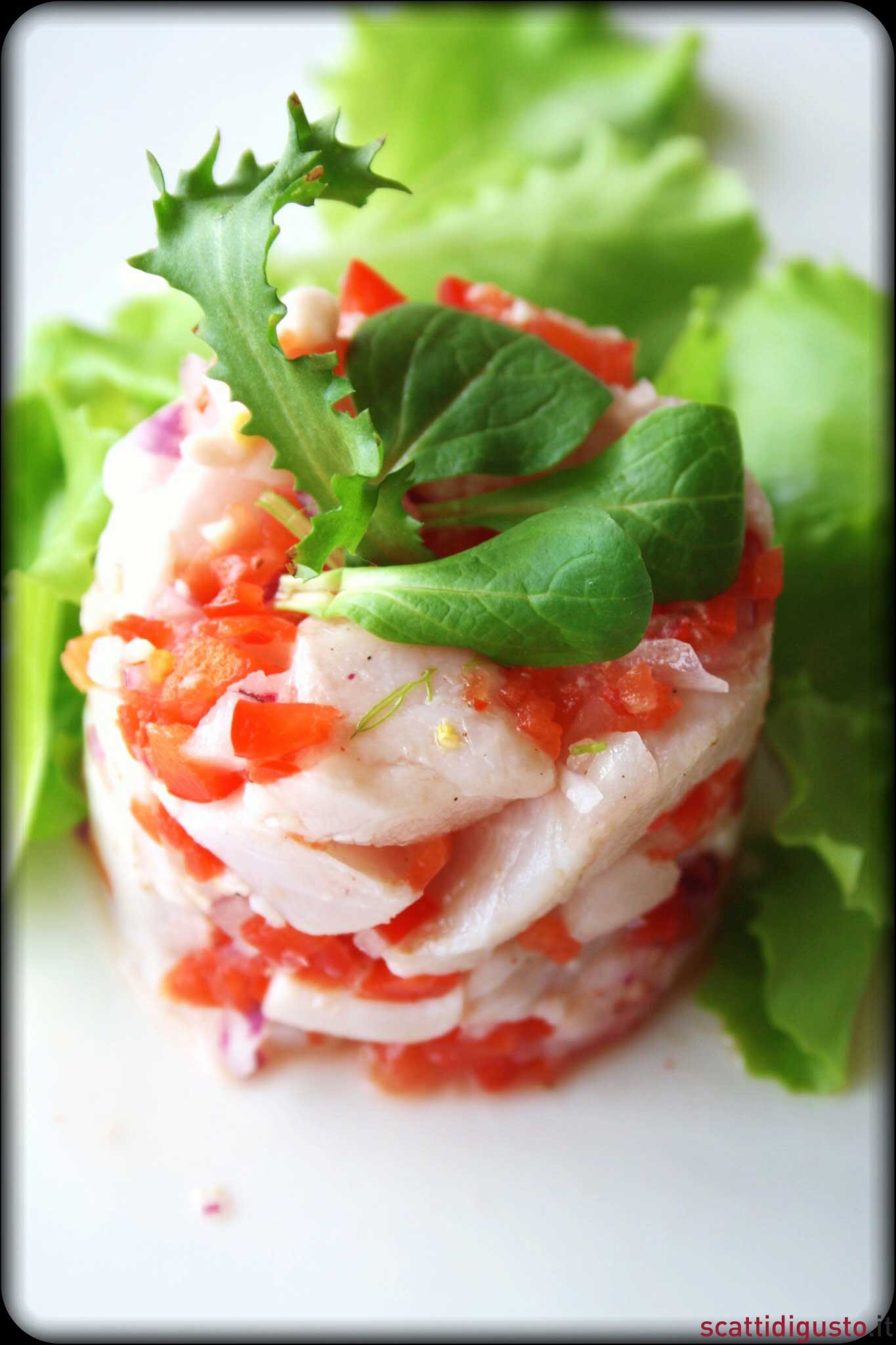 ceviche di pesce spada