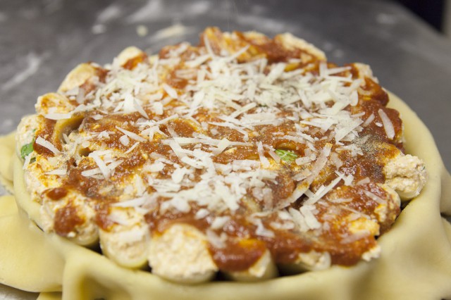 timballo di maccheroni con i paccheri 16