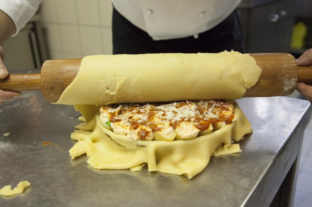 timballo di maccheroni con i paccheri 17