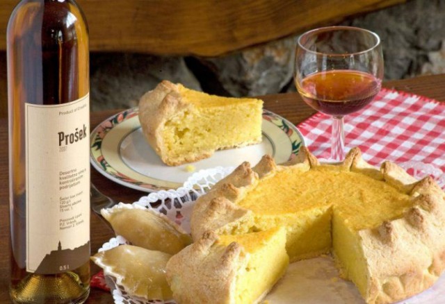 prosek vino da dessert della Croazia