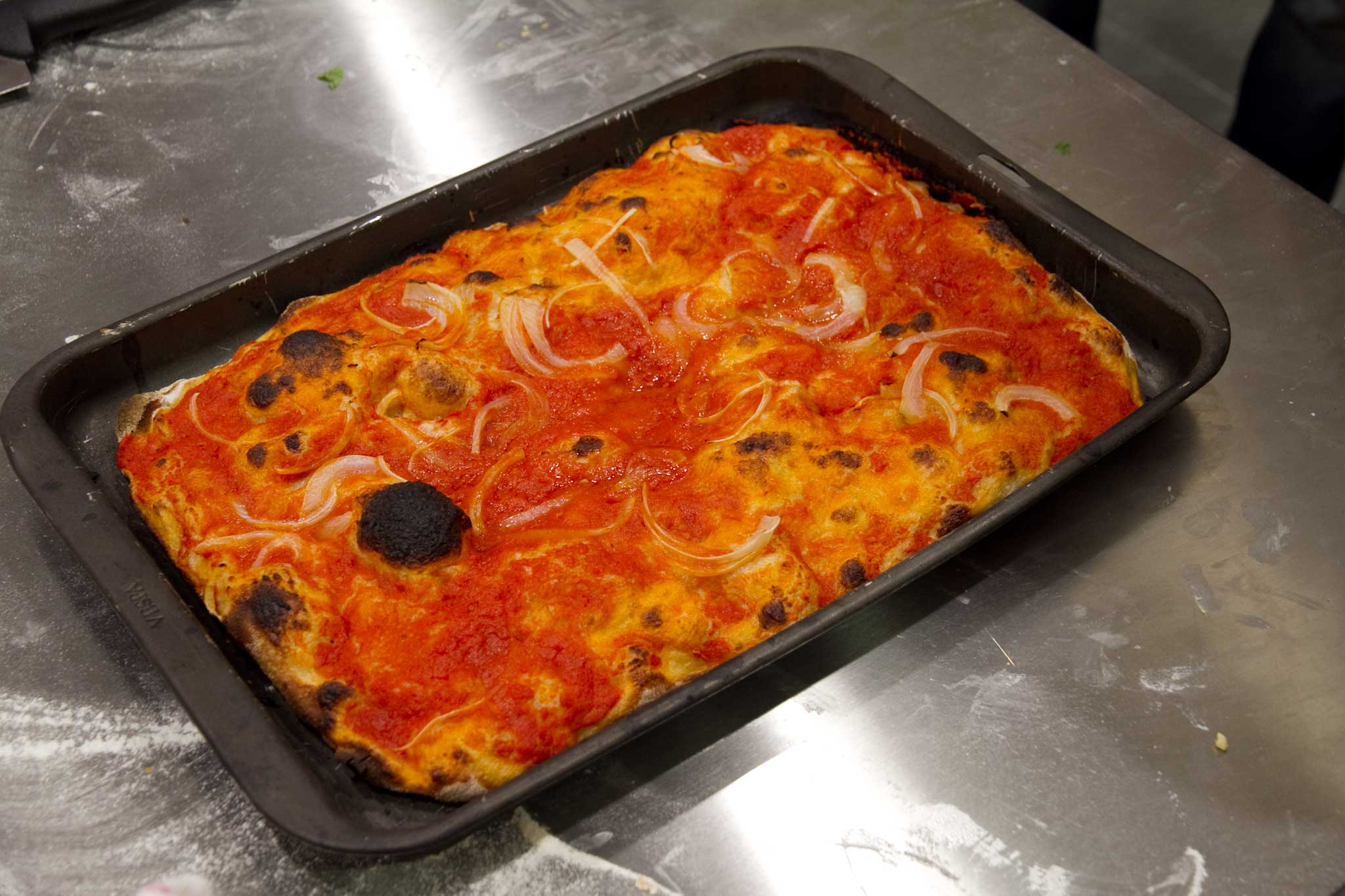 pizza amatriciana Gabriele Bonci