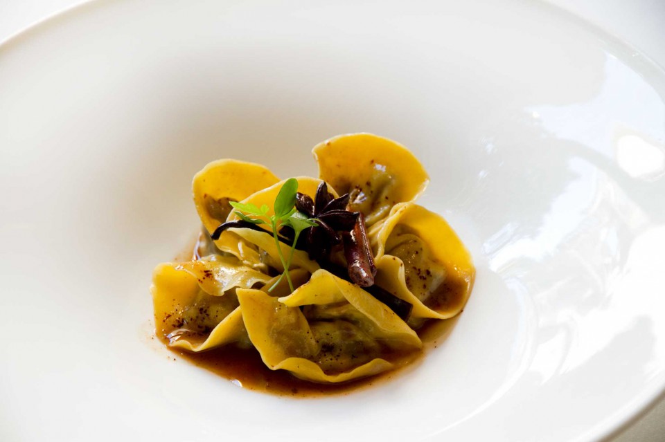 tortelli ripieni di coda vaccina