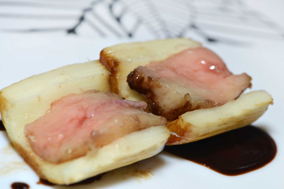 ossobuco con pesca palma