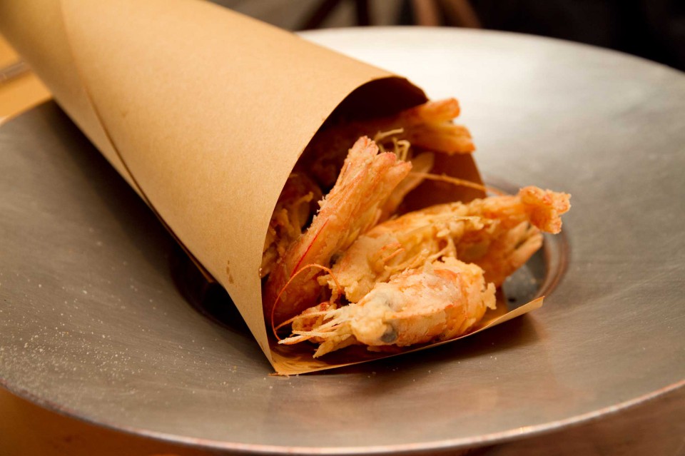 gamberi fritti