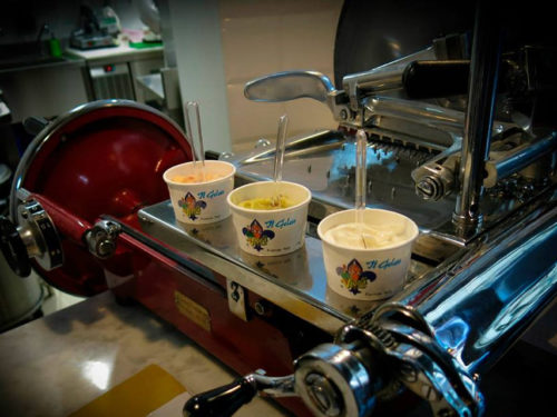 gelato vivoli macelleria falorni finocchiona fichi prosciutto melone pecorino miele