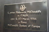 mcdonald targa apertura roma