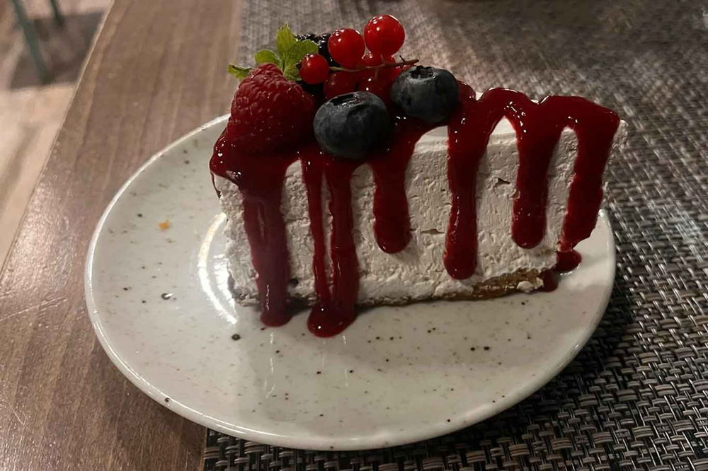 la cheesecake di Romeow Cat Bistrot a Roma