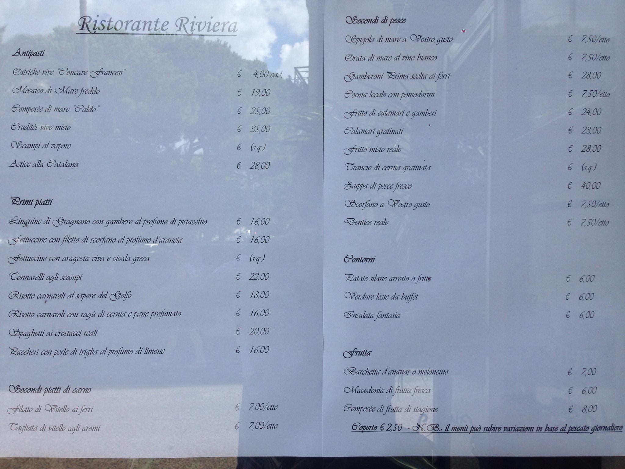 Scontrini e TripAdvisor. Lo strano caso del Riviera, costosissimo ristorante di pesce a 210 € a Soverato