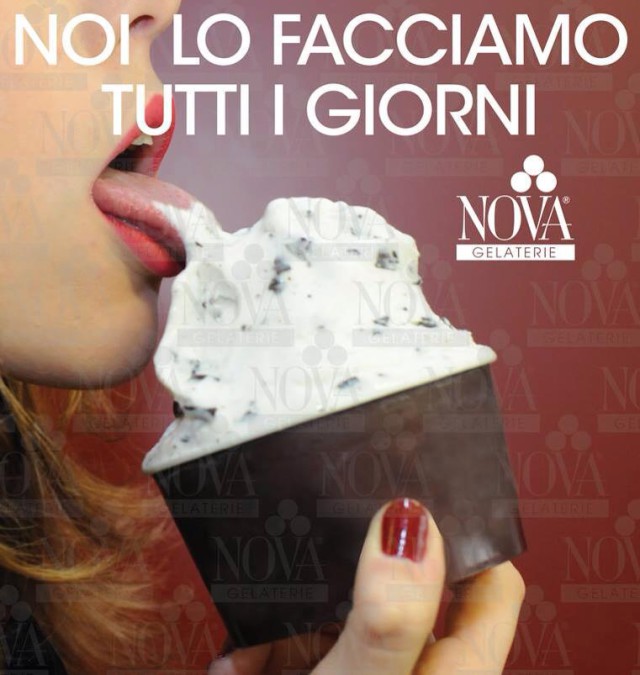 pubblicità gelato coppetta sessista