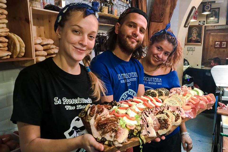 Roma Mangiare A 16 Alla Prosciutteria Di Trastevere