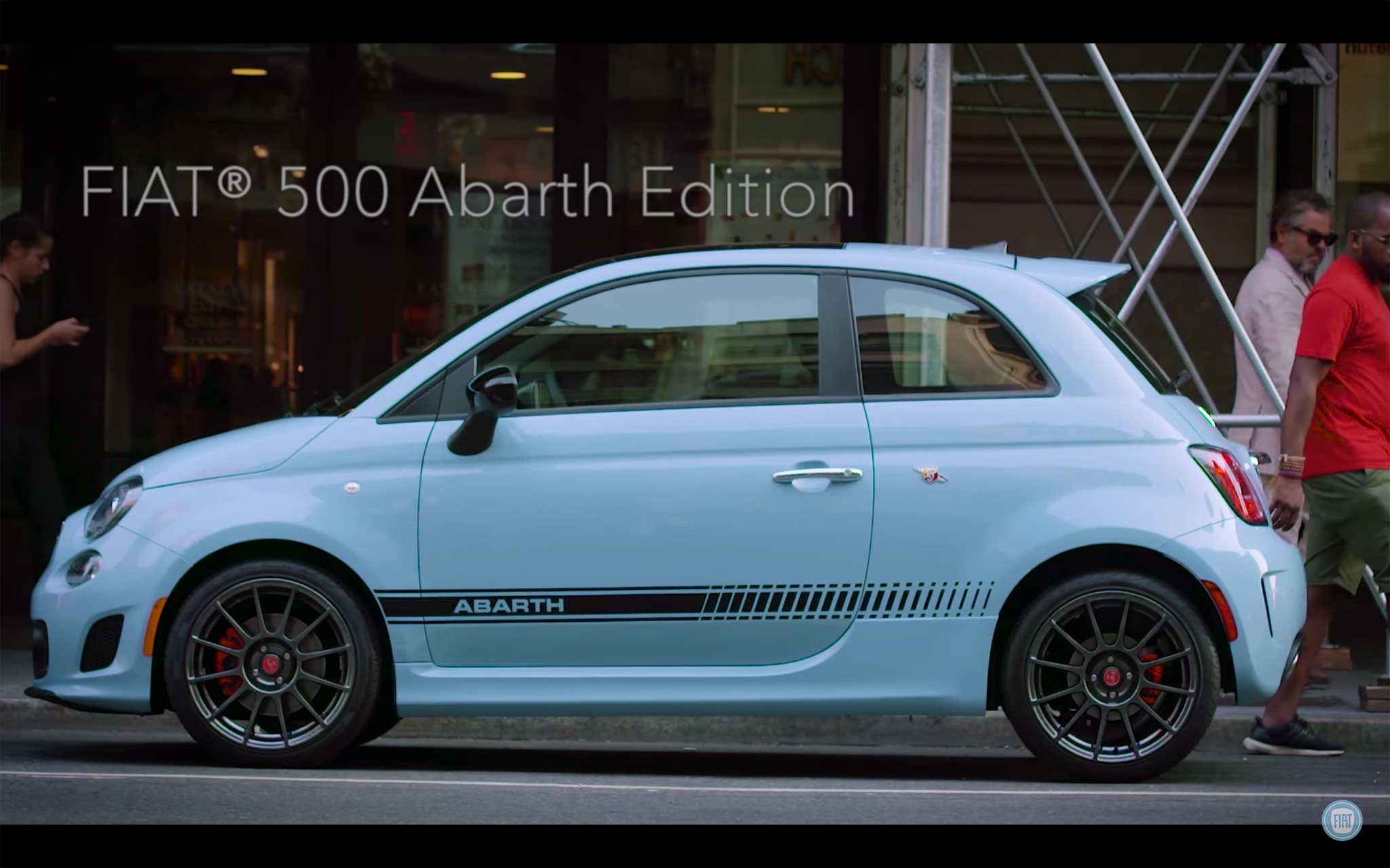 500 Abarth azzurra