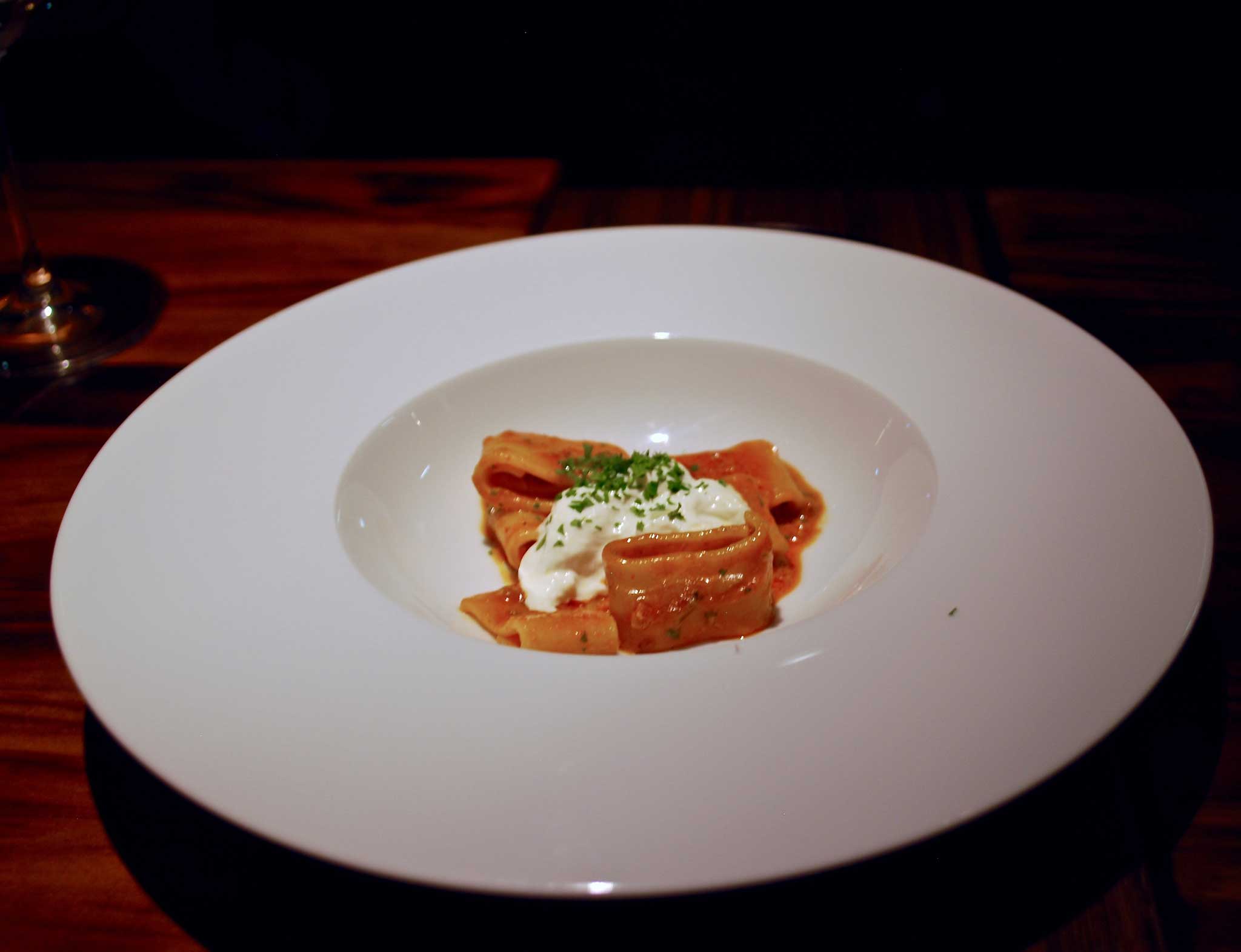 paccheri nduja burrata