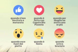 Social pizza. Usare le reaction di Facebook per commentarla