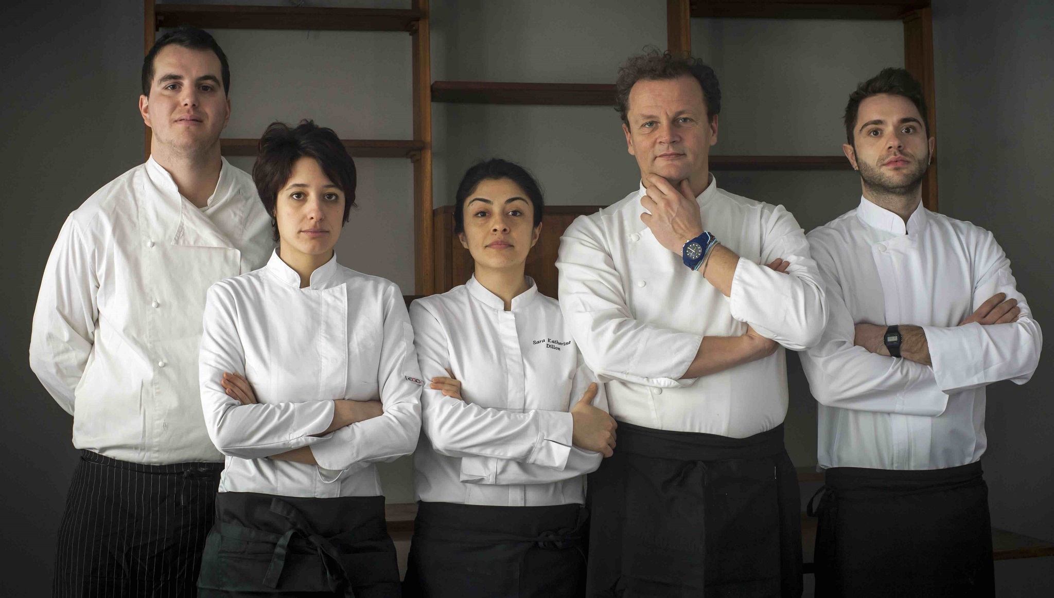 Arturo Dori con lo staff
