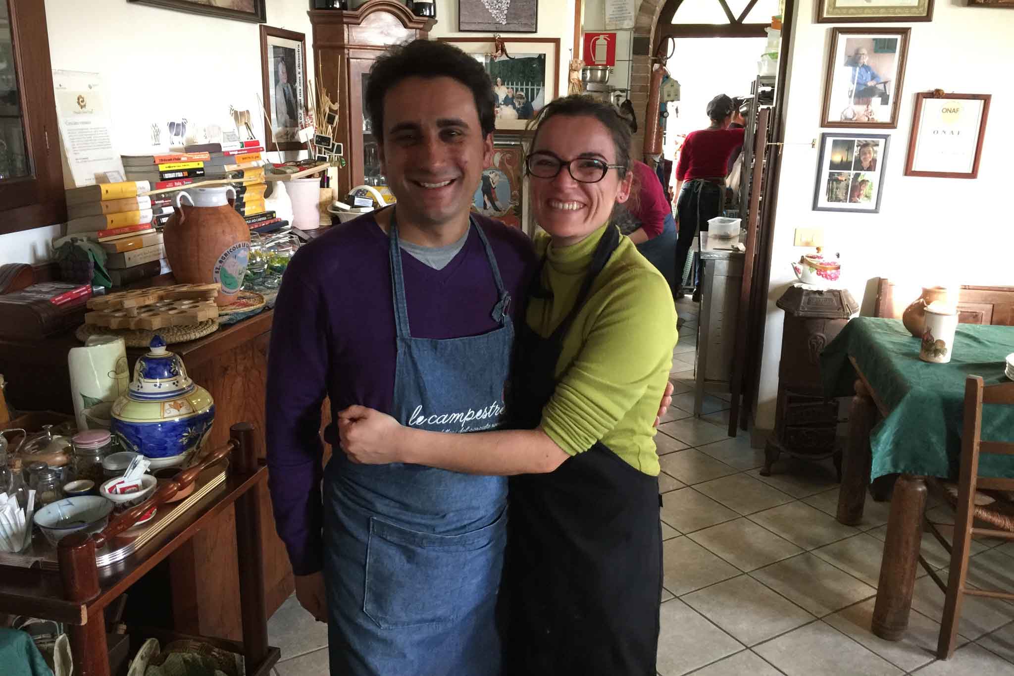 Manuel Lombardi e la moglie