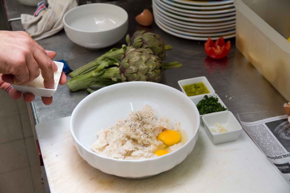 ricetta carciofo ripieno 6