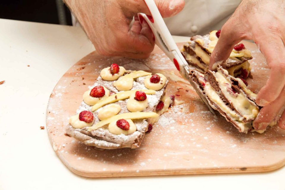 fette di pizza dessert millefoglie