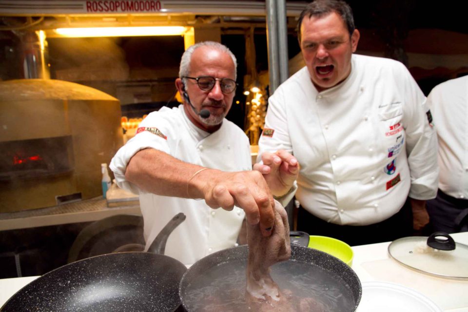 polpo bollito mettere in acqua