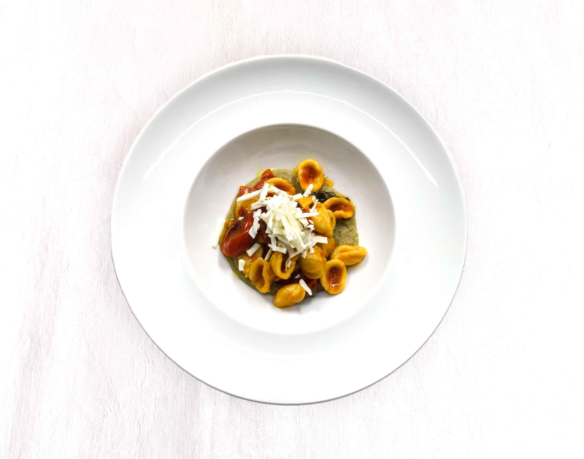 orecchiette con pachino arrostito osteria Mangio