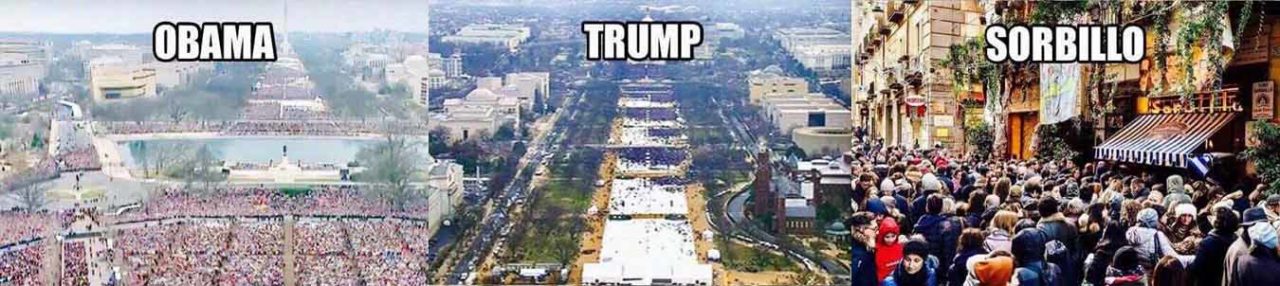 Pizza. La foto virale della folla a confronto: Trump, Obama e Sorbillo