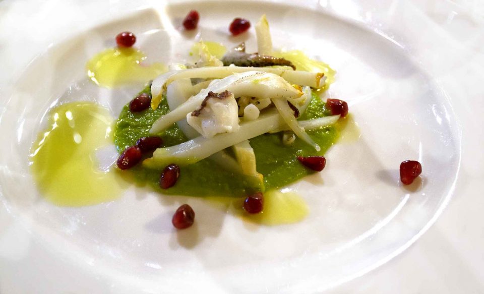 osteria dentro mura molise seppia con crema piselli