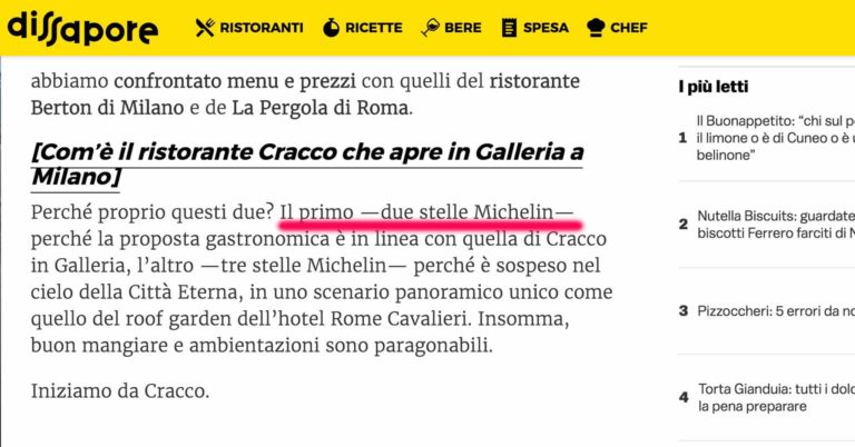 Cracco in Galleria. Di cosa parliamo quando parliamo di prezzi esagerati
