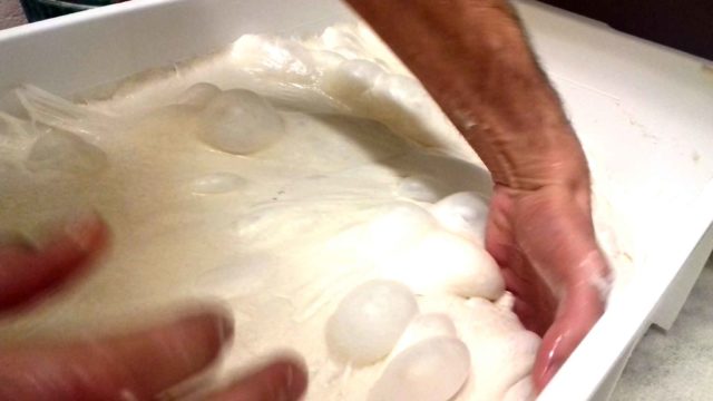 Pizza fatta in casa impasto
