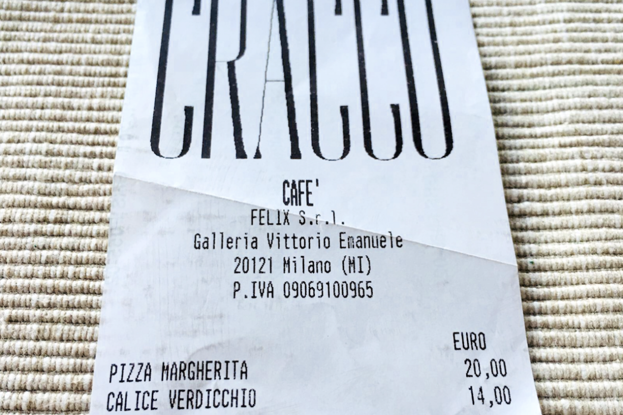 Pizza cracco prezzo 20 €