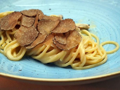 spaghetti cacio e cozze il veliero